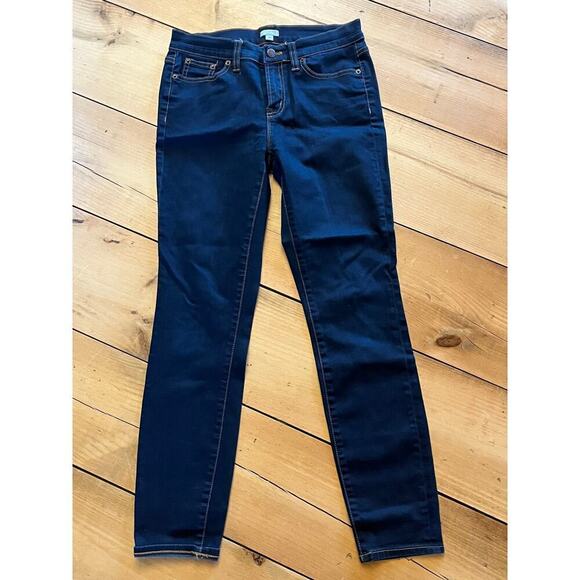 J.Crew Women's Stretch Skinny Blue Jeans. Dark Denim. Size 26. - Picture 1 of 7